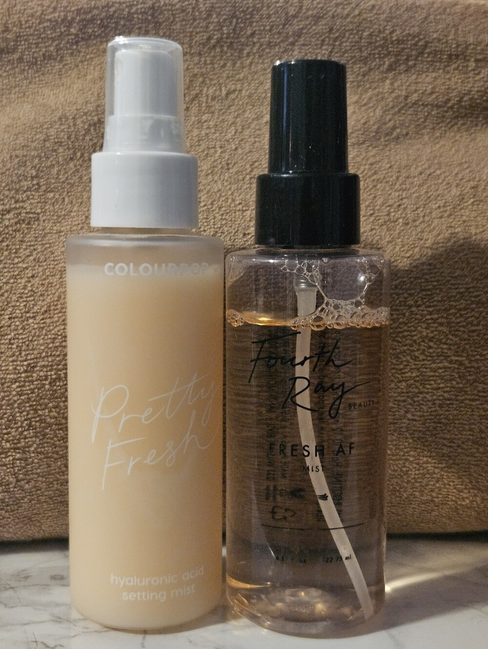 ColourPop Pretty Fresh Hyaluronic Acid Setting Mist & Fourth Ray Beauty Mist Duo